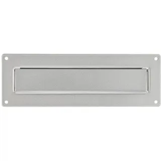 Burg Wächter Außeneinwurfblende Porta 796 SI Einwurfblende Aluminium, Stahlblech Silber