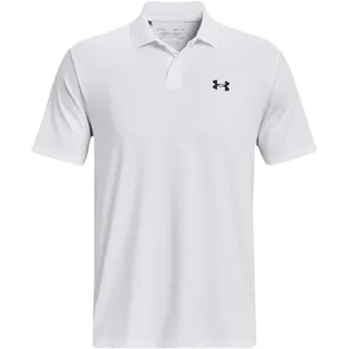 Under Armour Performance 3.0 Golf-Poloshirt Herren 100 white/pitch gray XXL
