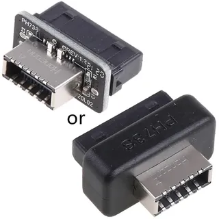 allauve Usb 3.0 Interner Header auf Usb 3.1/3.2 Typ C Front Typ E Adapter 20p auf 19p