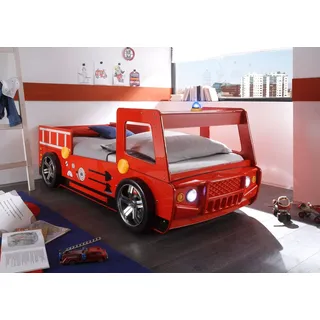 Begabino Kinderträume Feuerwehrbett Spark 90 x 200 cm rot