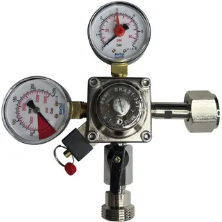 BieTal BieTal® Druckminderer Druckregler CO2 Kohlensäure 1-leitig mit Inhaltsanzeiger 3 bar