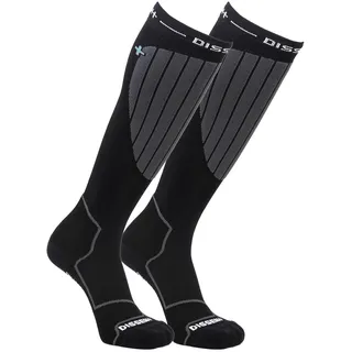 DISSENT Unisex Chaussettes De - Gfx Compression Hybrid Dlx-wool Ski Socken, Blau, 33-35 EU