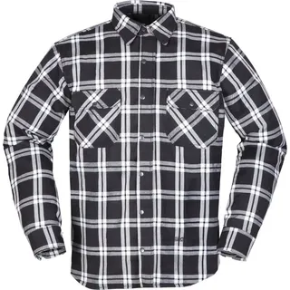 Modeka Colden Hemd Schwarz/Weiß 3XL