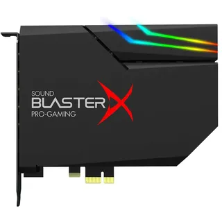 Creative Sound BlasterX AE-5 Plus SABRE32-Class Hi-Res 32-Bit/384 kHz PCIe Gaming Soundkarte und DAC mit Dolby Digital DTS, Xamp Diskreter Kopfhörer Bi-Amp, bis zu 122 dB SNR, RGB-Beleuchtungssystem
