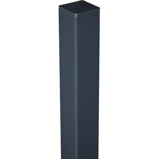 GROJA Zaunpfosten 6 x 6 x 100 cm Anthrazit/Aluminium
