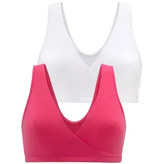 PETITE FLEUR Still-BH Damen pink+weiß Gr.36
