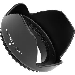 CELLONIC Gegenlichtblende kompatibel mit Ø 55mm - Filtergewinde Ø 55mm Objektiv Sonnenblende Kamera Streulichtblende Lens Hood