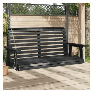 vidaXL Hollywoodschaukel Schwarz 3-Sitzer
