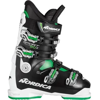 NORDICA Herren Skischuhe "Sportmachine 90X M", Schwarz-Weiß-Grün, 25 1⁄2