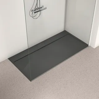 Ideal Standard Ultra Flat S Rechteck-Duschwanne 160 x 80 cm Mineralguss Schwarz (T5225FV)