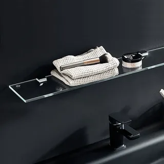 Puris Universal Glas-Ablageboard 80 cm, Accessoires, ABG138008,