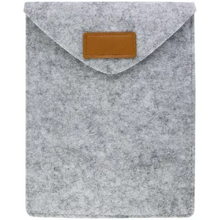 AfitLulu 11/13 Zoll Filz Laptop Hülle Tasche mit Mehreren Fächern, Laptoptasche Schutzhülle MacBook Ultradünn Tablet Tasche Laptop Sleeve Case für Tablets (Grau, 8 Zoll)