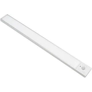 LUXULA LED Unterbauleuchte Akku und Bewegungsmelder, 3,3W, 1250lm, CCT, IP20, Silber 40cm (120 lm)