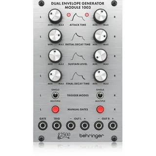 Behringer DUAL ENVELOPE GENERATOR MODULE 1003 Legendäres Dual Envelope Generator Modul der 2500er Serie für Eurorack