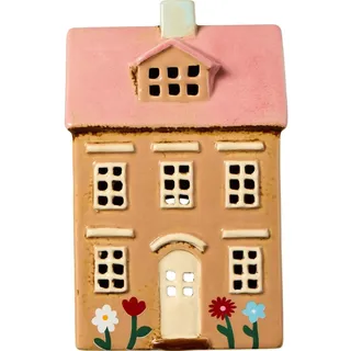 ib laursen Teelichthaus Nyhavn Blumen und rosa Dach 27690-14