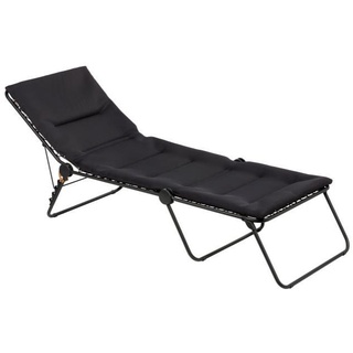 Lafuma Siesta L Sonnenliege 201 x 70 x 81 cm schwarz/acier klappbar