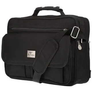 Christian Wippermann Businesstasche Christian Wippermann XL Umhängetasche Flugbegleiter (1-tlg), Herren Damen Tasche Messenger Arbeitstasche DIN A4 schwarz XL