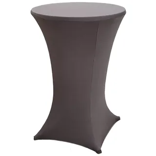 Baumarktplus Stehtischhusse Stretch 70 cm anthrazit Tischdecke Husse Bistrotisch Partytisch