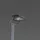 LED-Mastleuchte Aluminium 315x2 cm inkl dimmbar silber
