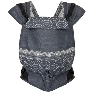 Hoppediz Babytrage, Blaugrau, Graphit, Textil, 26.5x7.2x38.5 cm, SGS-geprüft, Baby on Tour, Babytragen & Tragetücher