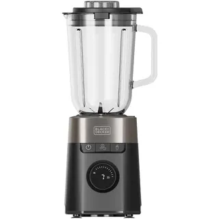 Black & Decker Black+Decker - Standmixer BXJB1201E 2200W | 2,2L Glasbehälter | 8 Geschwindigkeiten | 6 Edelstahlklingen | Pulse-Funktion | Smoothie & Ice Crush | LED-Display | Sicherheitssystem