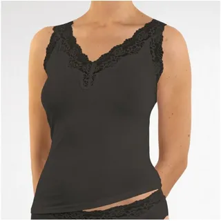 NINA VON C. Damen Achselhemd Romance 16 400 648 0 Gr. 36 in Schwarz - 36