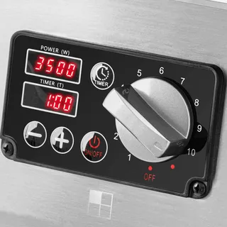 Royal Catering Induktionsplatte Induktionskochplatte 4 Felder mit Unterbau 4 x 3500 W Timer - -