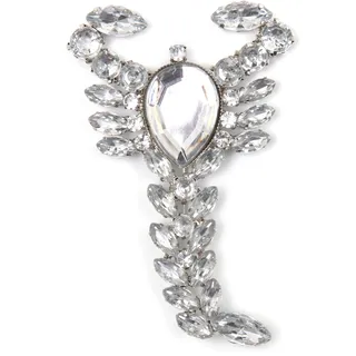 COLLEZIONE ALESSANDRO Brosche Skorpion " in weiß | Gr.: onesize