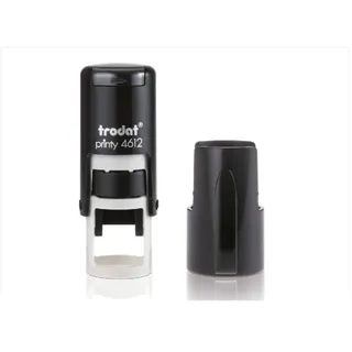 Trodat Textstempel, individualisierbar Printy 4612 selbstfärbend schwarz mit Logo, 1 St. - Nachträglich per Gutschein personalisieren