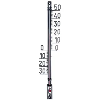 Außenthermometer Schwarz 27 cm Thermometer Garten Outdoor Innenthermometer
