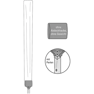 Juwel Ersatzschutzhülle für Wäschespinne mit Perlen
