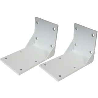 Mendler 2er-Set Deckenadapter für Kassetten-Markise T122 T123, Deckenmontage Halterung Adapter ~ weiß