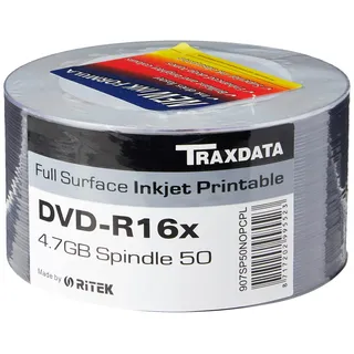 Traxdata DVD-R 4.7GB 120Min 16x Bulk 50er Spindel