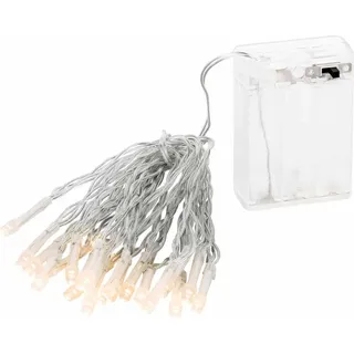 Lex 20er LED Lichterkette Batterie 2,85m 20 LEDs warmweiß Innen - Transparent