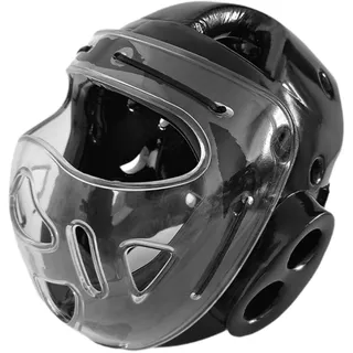 kowaku Breathable Boxing Head Guard für Kinder und Erwachsene, MMA Kickboxen Kopf Gesicht Schutz Boxen Helm Nase Schutz für Muay Thai Taekwondo, Schwarz XXL