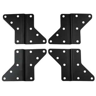 Drall VESA Adapter Adapterplatte - für LED LCD Plasma Curved OLED Fernseher Halterung - Erweiterung um 20 cm (von VESA 200 auf VESA 400) schwarz Modell: AD7B