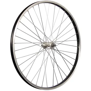 Laufrad 26 Zoll Fahrrad Vorderrad Aluminium V-Brake Felge Nabe Vollachse schwarz