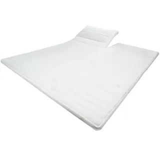 AM Qualitätsmatratzen Gelschaum Topper 200 x 200 cm blau