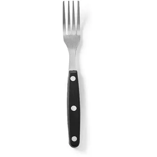 HENDI Steak-Gabel, Edelstahl, schwarz