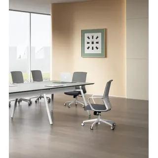 JV moebel Konferenztisch Schreibtisch Büroschreibtisch Meetingtisch Büro Arbeitstisch | grau