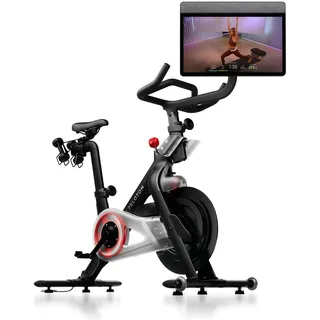 Peloton Cross Training Bike Fitnessgerät, Indoor-Spinning Bike für das Training zu Hause, Kompaktes Fitnessbike für Cardio und Krafttraining & Indoor-Cycling, Black