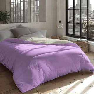 Zelesta Royalbed Prämie waschbar Bettdecke - (Lila & Sand Beach, 240x200cm)