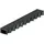 HexaLine 1 m schwarz mit Microgrip Stegrost