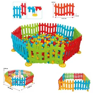 pilsan Spielzaun, Plastikzaun, Laufgitter 06192, 8 Elemente 71,5 x 47 x 3 cm