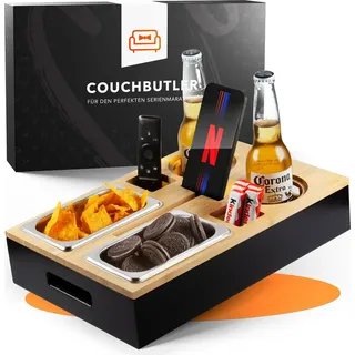 newhabitat Couchbutler Couchbar Snackbox Personalisierbar inkl. Geschenkbox