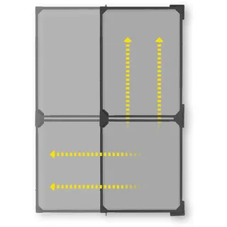 EasyMaxx Insektenschutzgitter 122 x 285 cm Grau