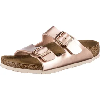 Birkenstock Arizona Kids, Birko Flor FLIP Flops, Braun (Electric Metallic Copper Electric Metallic Copper), 31 EU - 31 EU