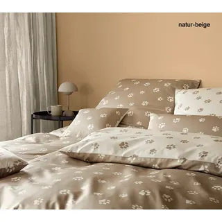ELEGANTE Paws Tiere Beige 135 x 200 cm + 40 x 80 cm