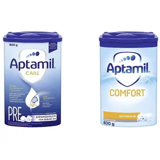 Aptamil Care PRE – Anfangsmilch von Geburt an, Mit DHA & Comfort – Spezialnahrung von Geburt an, Zum Diät Management, Bei Koliken, Blähungen & Verstopfungen, Palmöl, Milchpulver, 1x 800 g