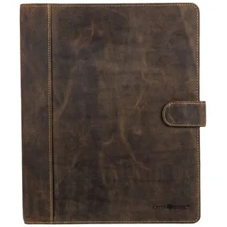 Greenburry Schreibmappe Vintage Leder Schreibmappe A4 Konferenzmappe BV-GB-5A-25